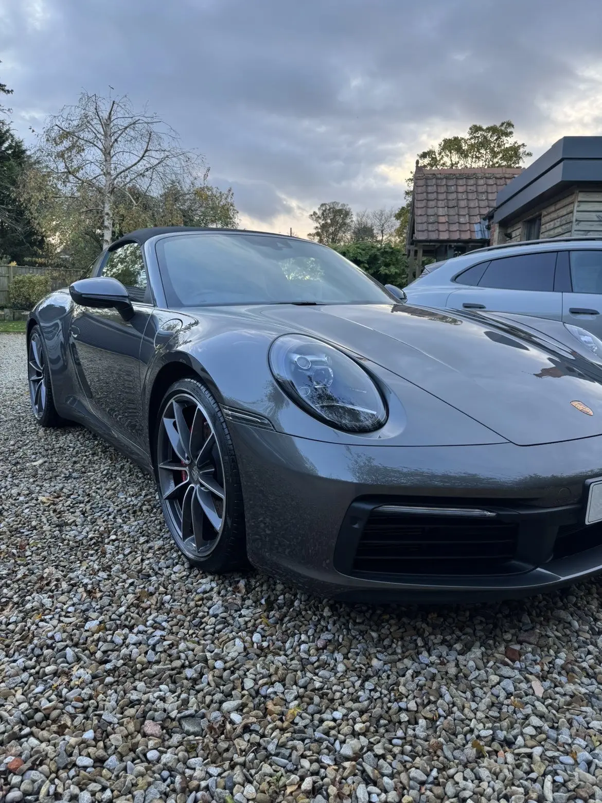 Porsche Coupe front right view