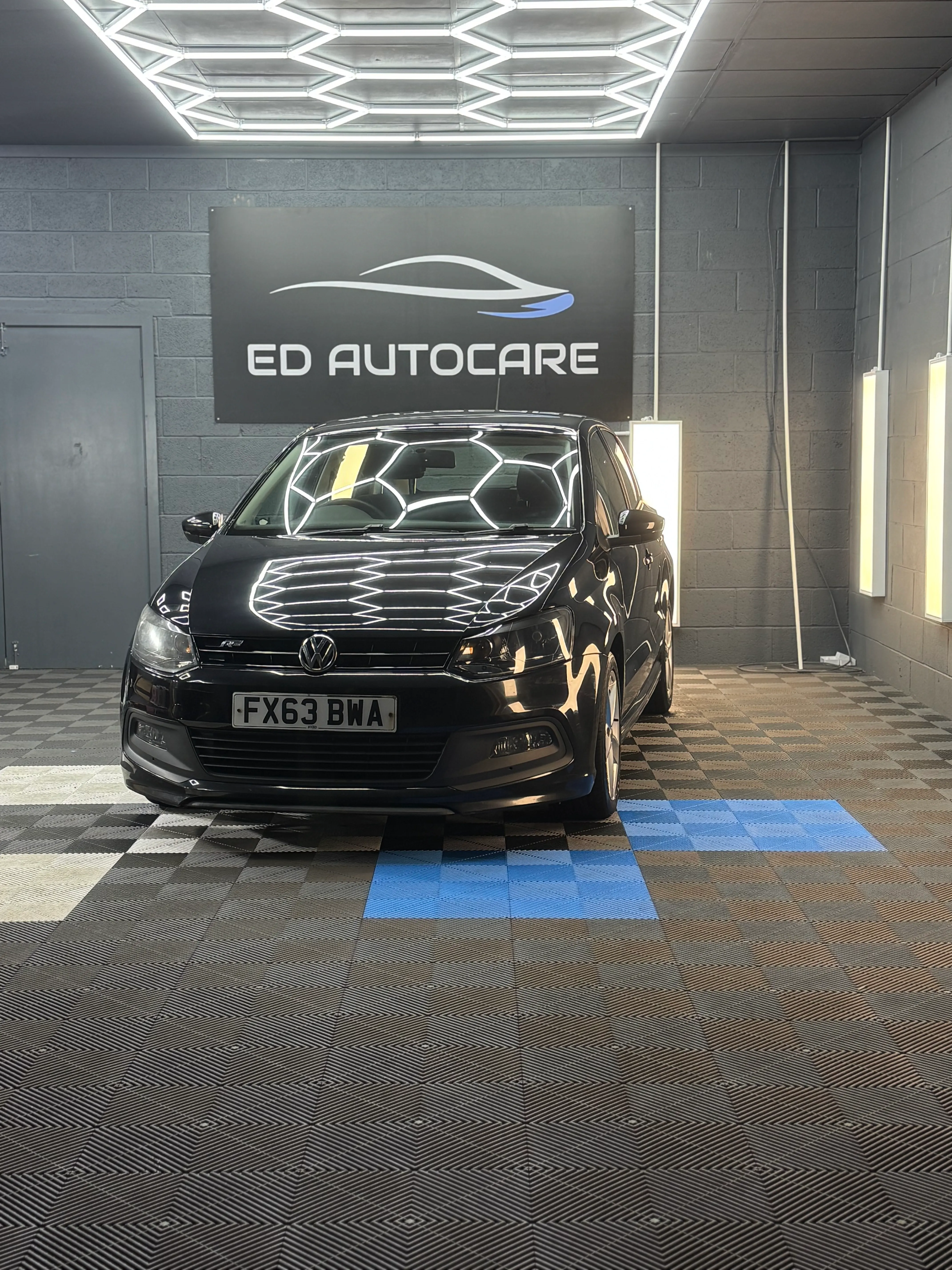 Car inside ED AutoCare detailing studio in Middlesbrough